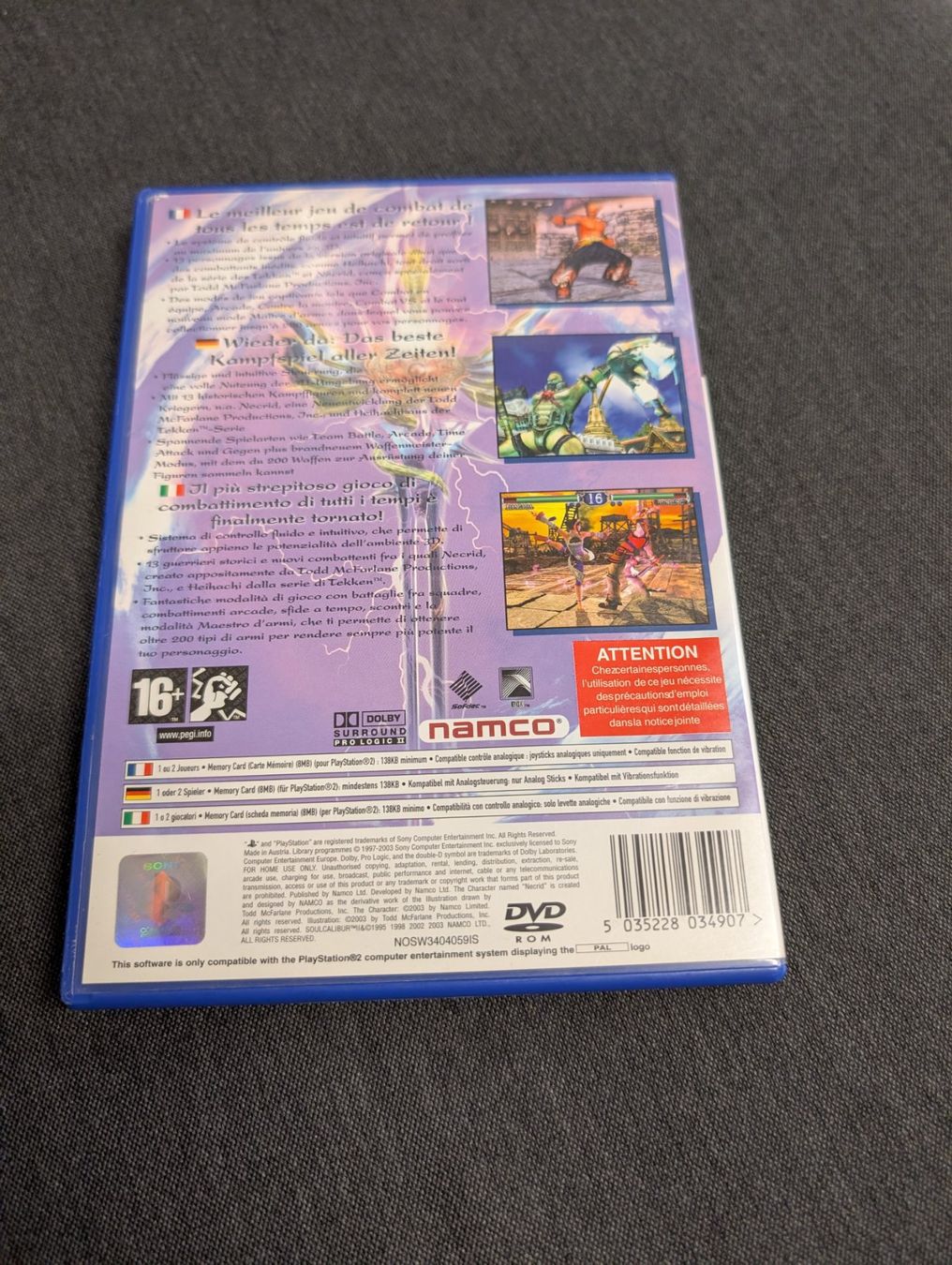 Giochi: Soulcalibur II Sony playstation 2 – Usato da Giubiasco venduto da Ticinerd 1