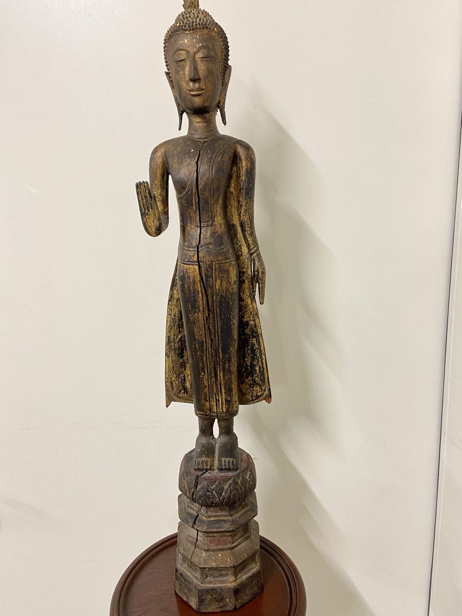 Sculture & Statue: Antike Buddha Statue aus Holz, Asien – Usato da Dietikon venduto da brocki-eyra 8