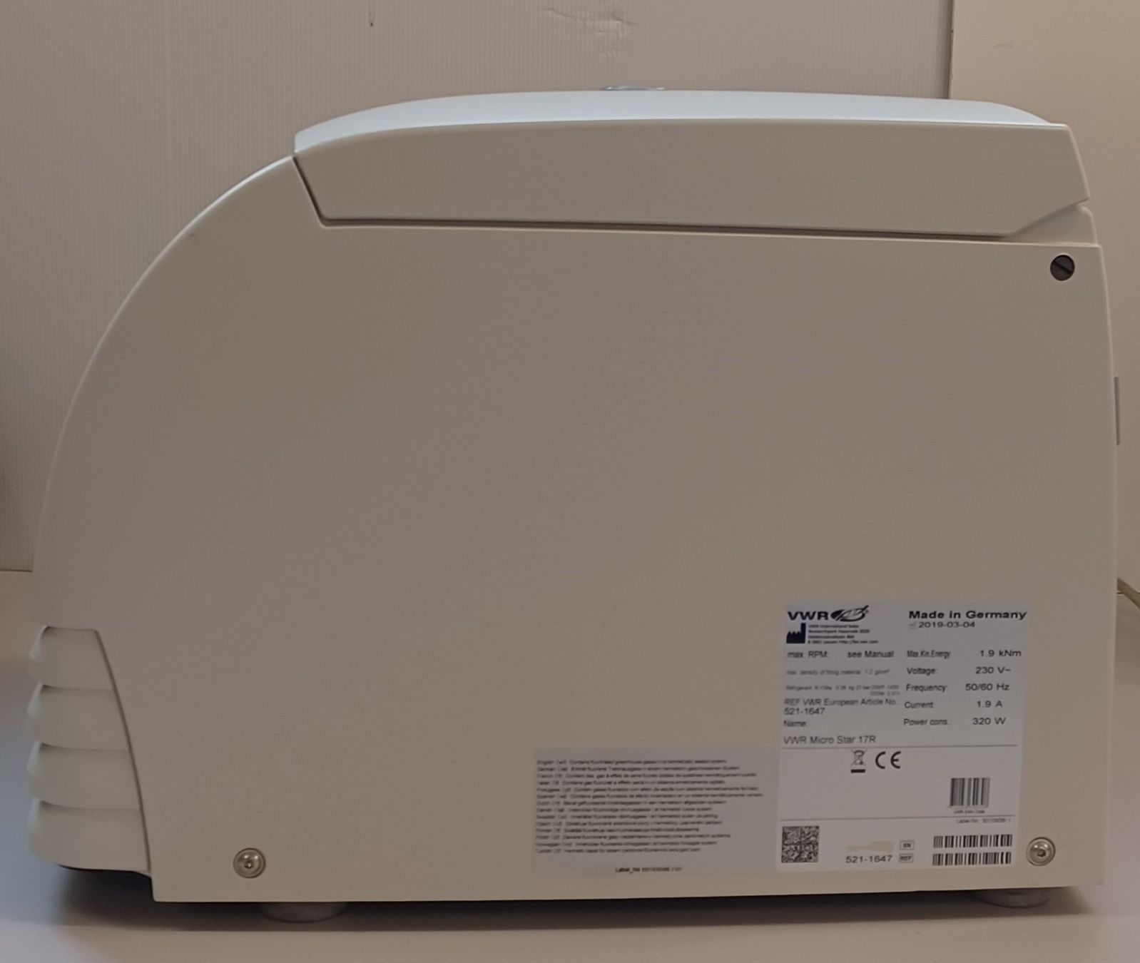 Laborzubehör: VWR Micro Star 17R Cooled laboratory centrifuge – Gebraucht aus Niederdorf von LeptonAG_Labor 2