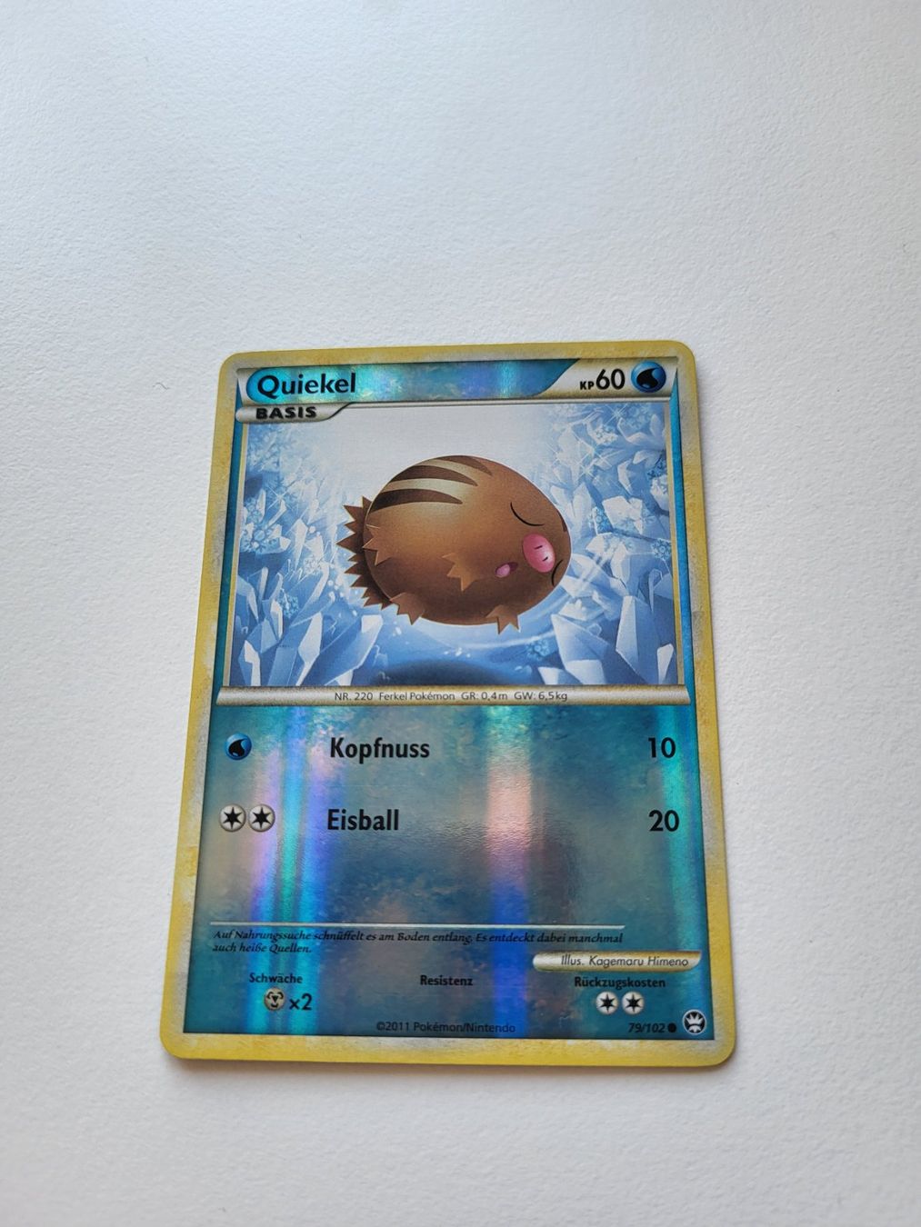 Pokémon Carte collezionabili: Swinub (Triumphant 79/102) – Usato da Erlenbach ZH venduto da ram_mjn5
