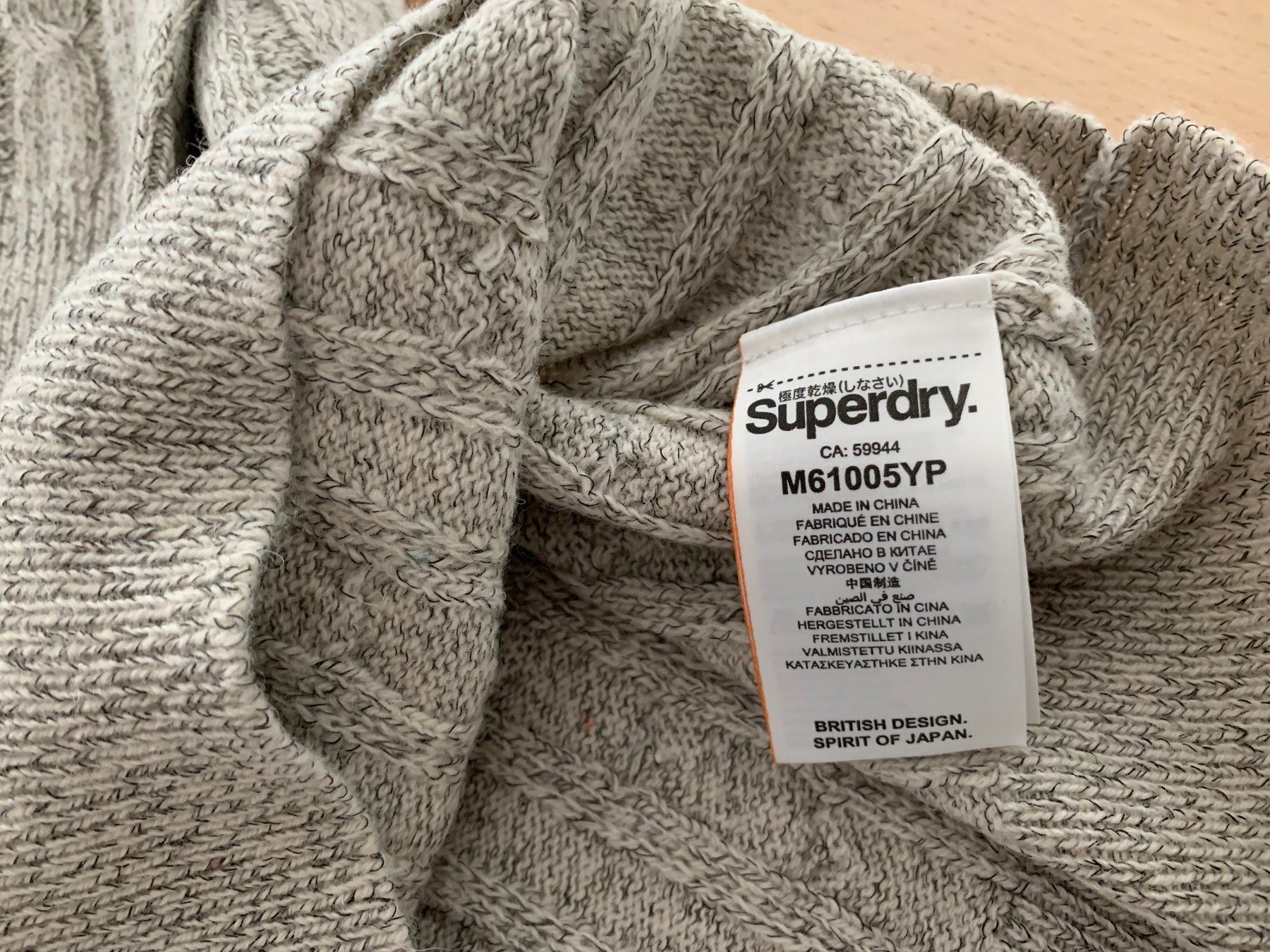 Superdry Maglioni & Felpe: Superdry Men's Jacob Crew Pullover Gr. L (42% Lammwolle) – Nuovo e nell'imballaggio originale da Wetzikon ZH venduto da EvisStore 3