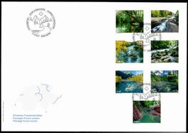 2023 FDC Flusslandschaften blanco illustriert SBK 62.-