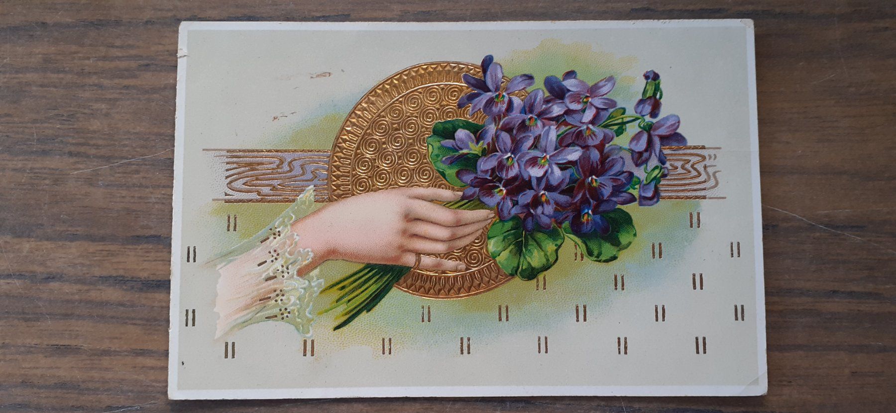 Cartoline postali: Ansichtskarte Blumen Veilchen antik – Usato da Mörschwil venduto da wunderkiste44 1