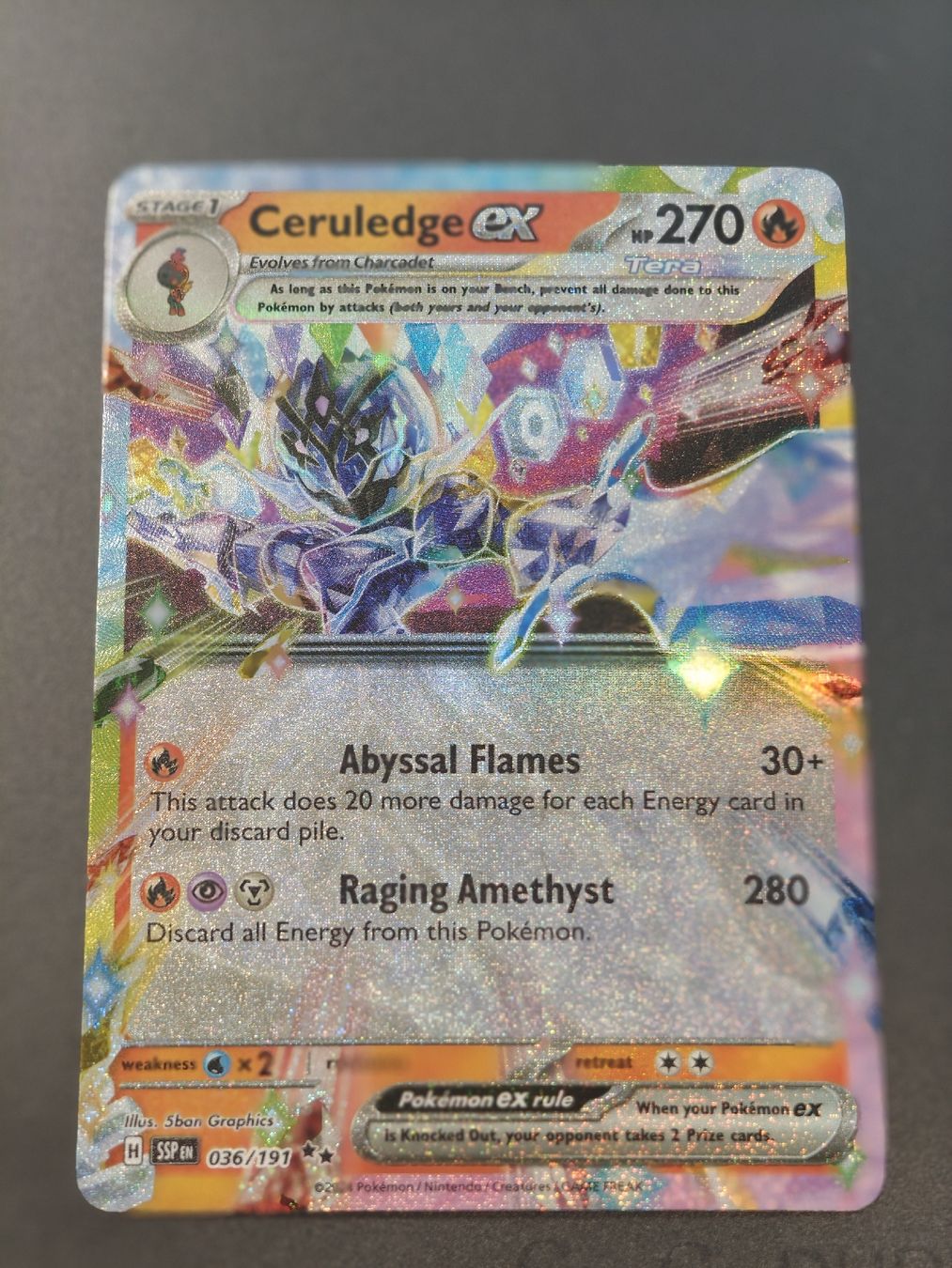 Pokémon Carte collezionabili: Ceruledge EX 186/191 EN – Nuovo (secondo la descrizione) da Therwil venduto da Cordachu_Trade