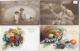 4 AK - Bonnes Paques - Fröhliche Ostern!