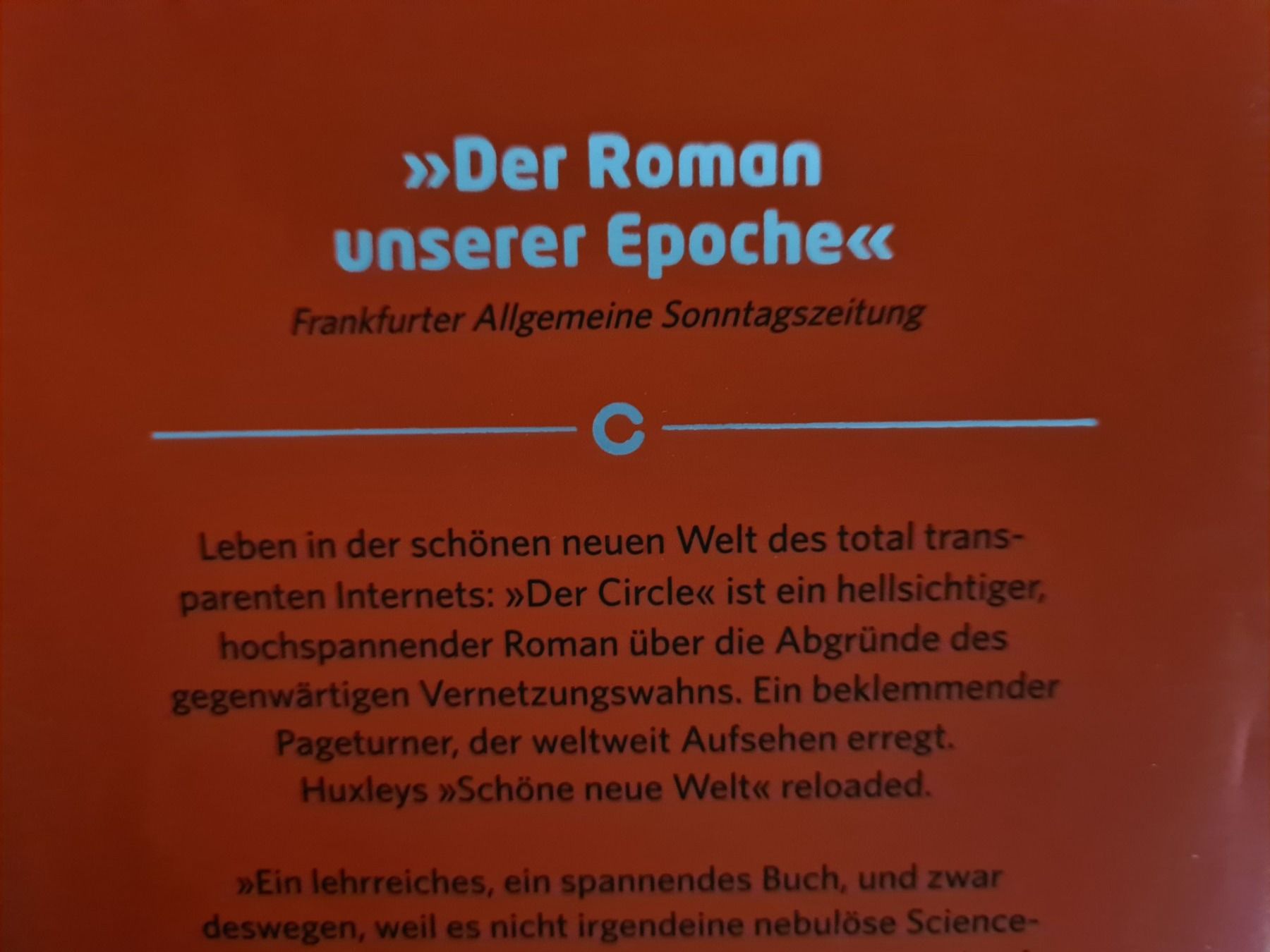 Libri: Der Circle von Dave Eggers – Usato da Klosters venduto da Riva123 1