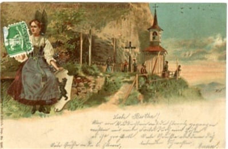 Cartes postales: Wildkirchlein, Appenzellerin – D'occasion à Ottikon b.Kemptth. par Neptun1974
