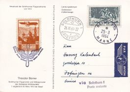 Gedenkflug Theodor Borrer Reims - Solothurn 1964