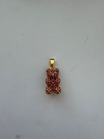 Anhänger Gummibär rot vergoldet 18kt, NEU