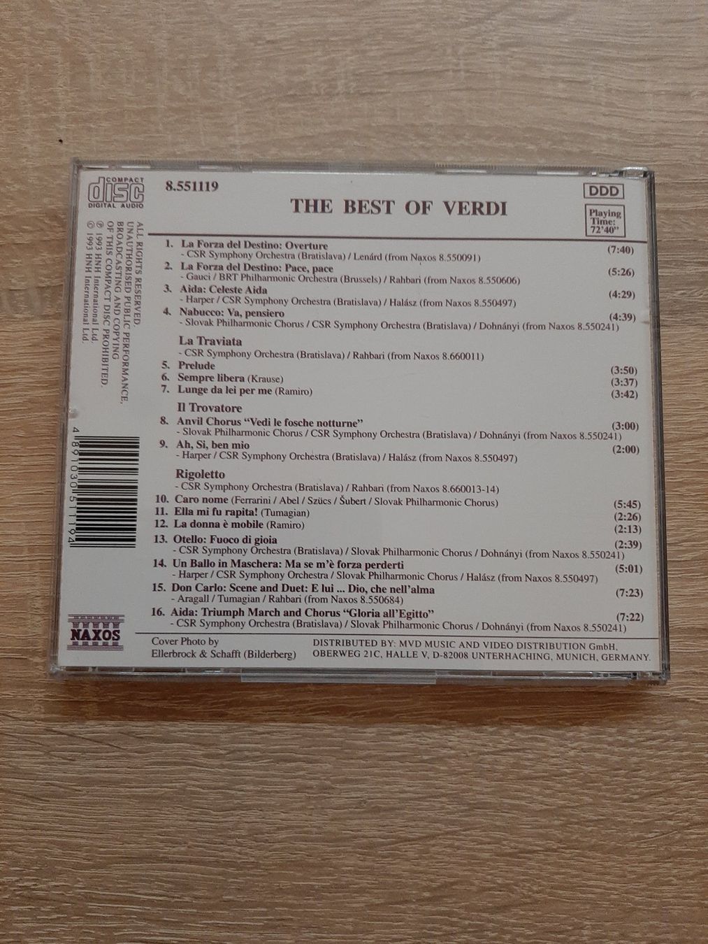 CDs: CD The Best of VERDI – Gebraucht aus Menziken von Rien1 1