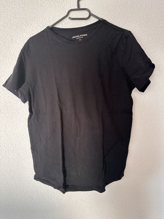 Schwarzes Jack&Jones T-Shirt Gr. M Herren Baumwolle Basic