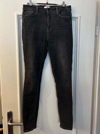 7 FOR ALL MANKIND Skinny Jeans: Gr. 30, dunkelgrau
