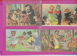 7  Katzen - Karten von Thiele