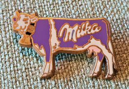 I820 - Pin Grosse Lila Milka Kuh Cow