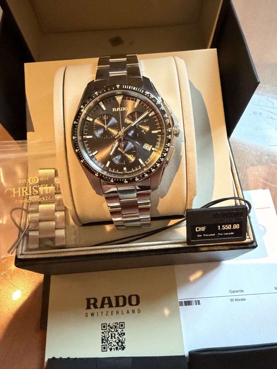 Rado Uhren: Rado HyperChrome XXL Quartz Chronograph – Neu und originalverpackt aus Winterthur von RN-789 5