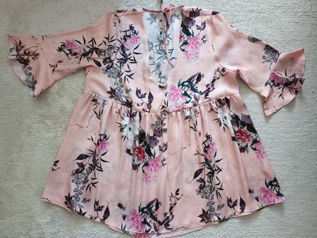 River Island-Bluse mit Blumendruck, EU 40–42