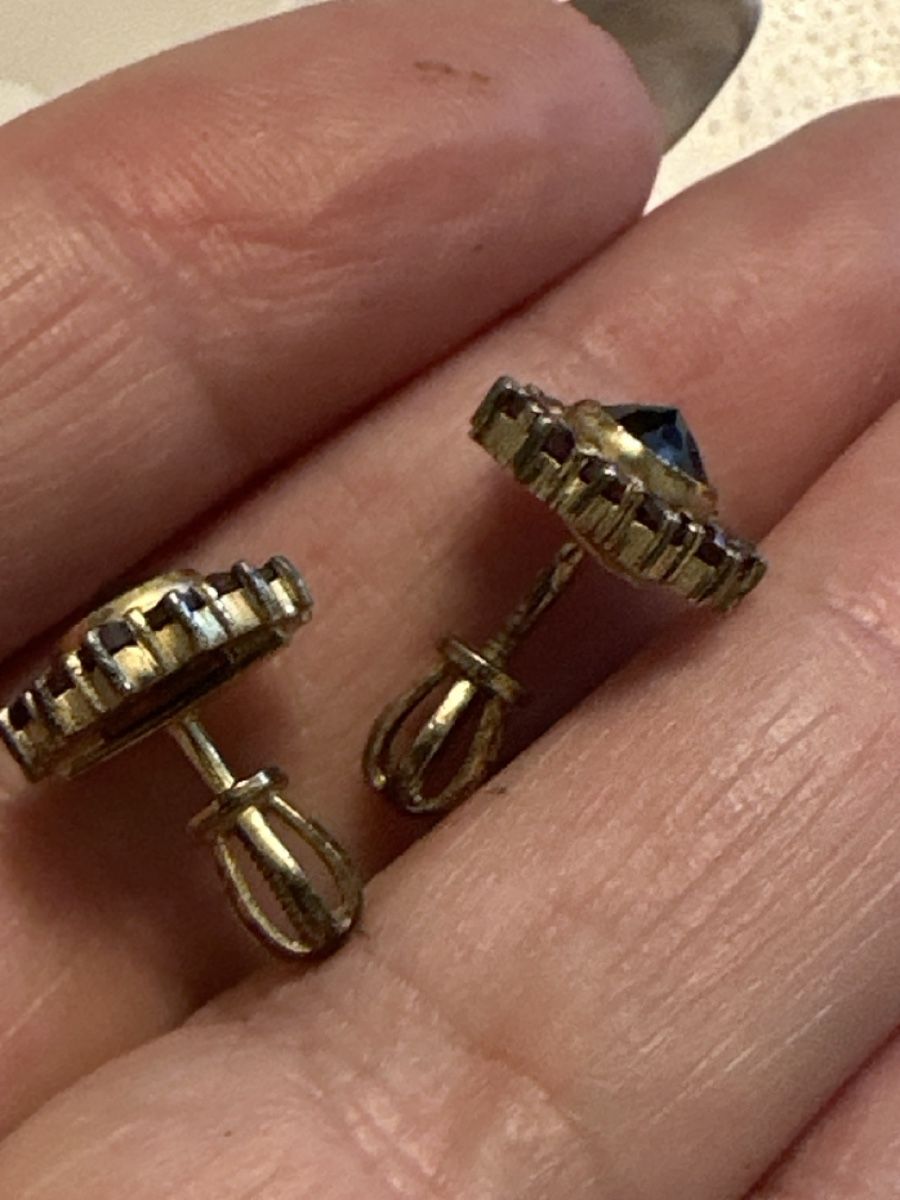 Orecchini pendenti & Orecchini a lobo: GRANATES boucles d'oreilles vintage – Usato da Montreux venduto da Pipo7878 1