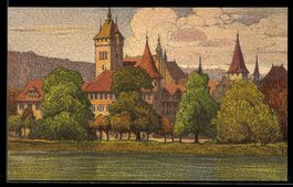 Künstler-AK Zürich, Beim Schweiz Landesmuseum