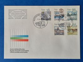 Ersttagsbrief Automobilpostbureau 3.6.83 mit Stempel CISM 83