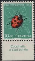 10 Rp. Marienkäfer mit TAB (Coccinelle à sept points)