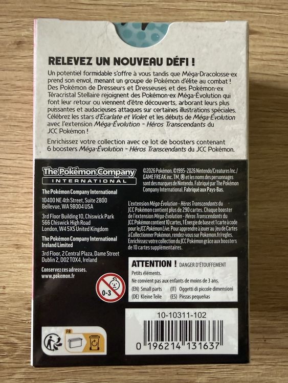 Pokémon Héros Transcendants lot de boosters (Neu und originalverpackt ...