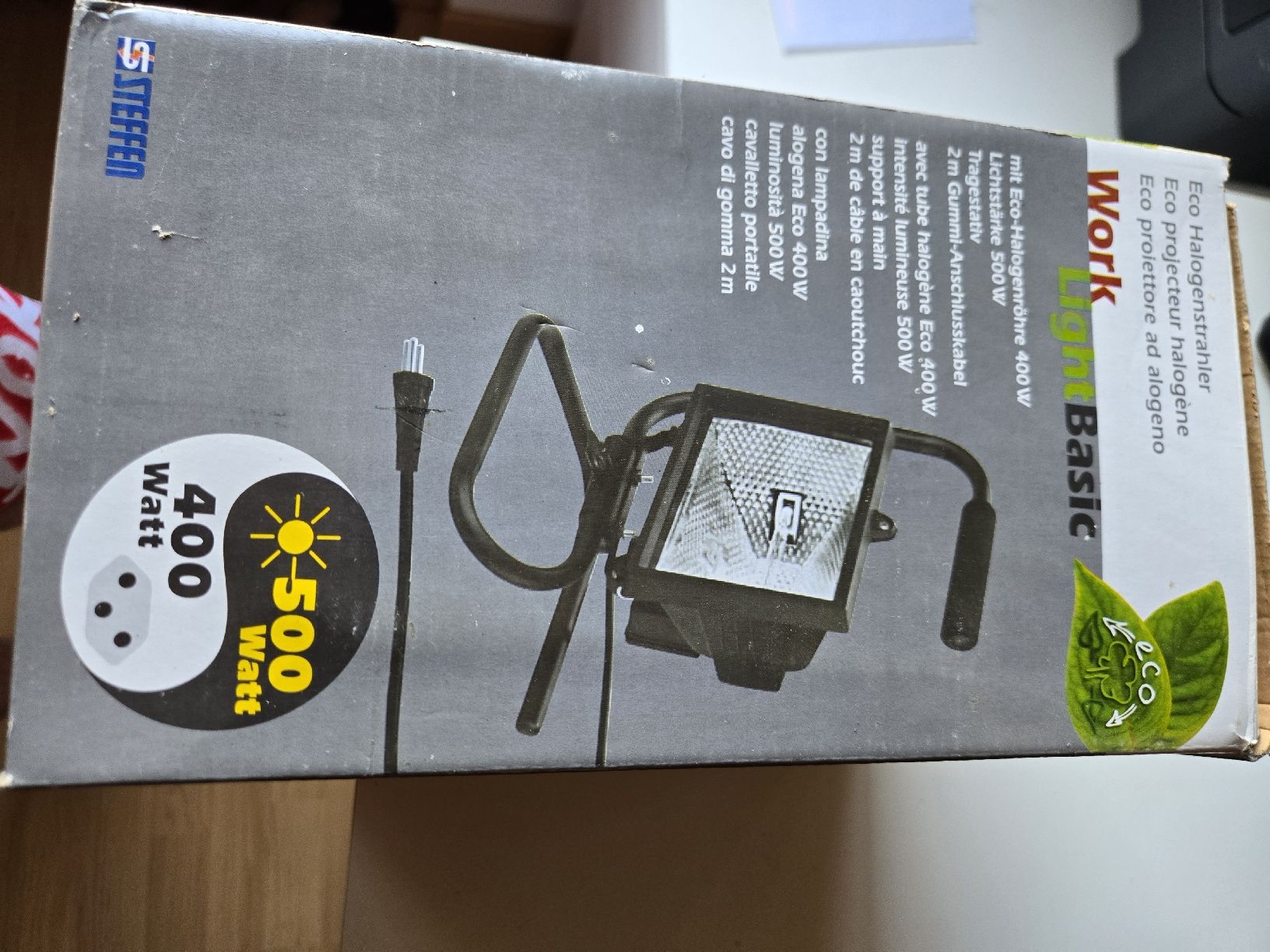 Lampes: Steffen Eco Halogenstrahler Work Light Basic 400W – D'occasion à Grünenmatt par Brauni2 3