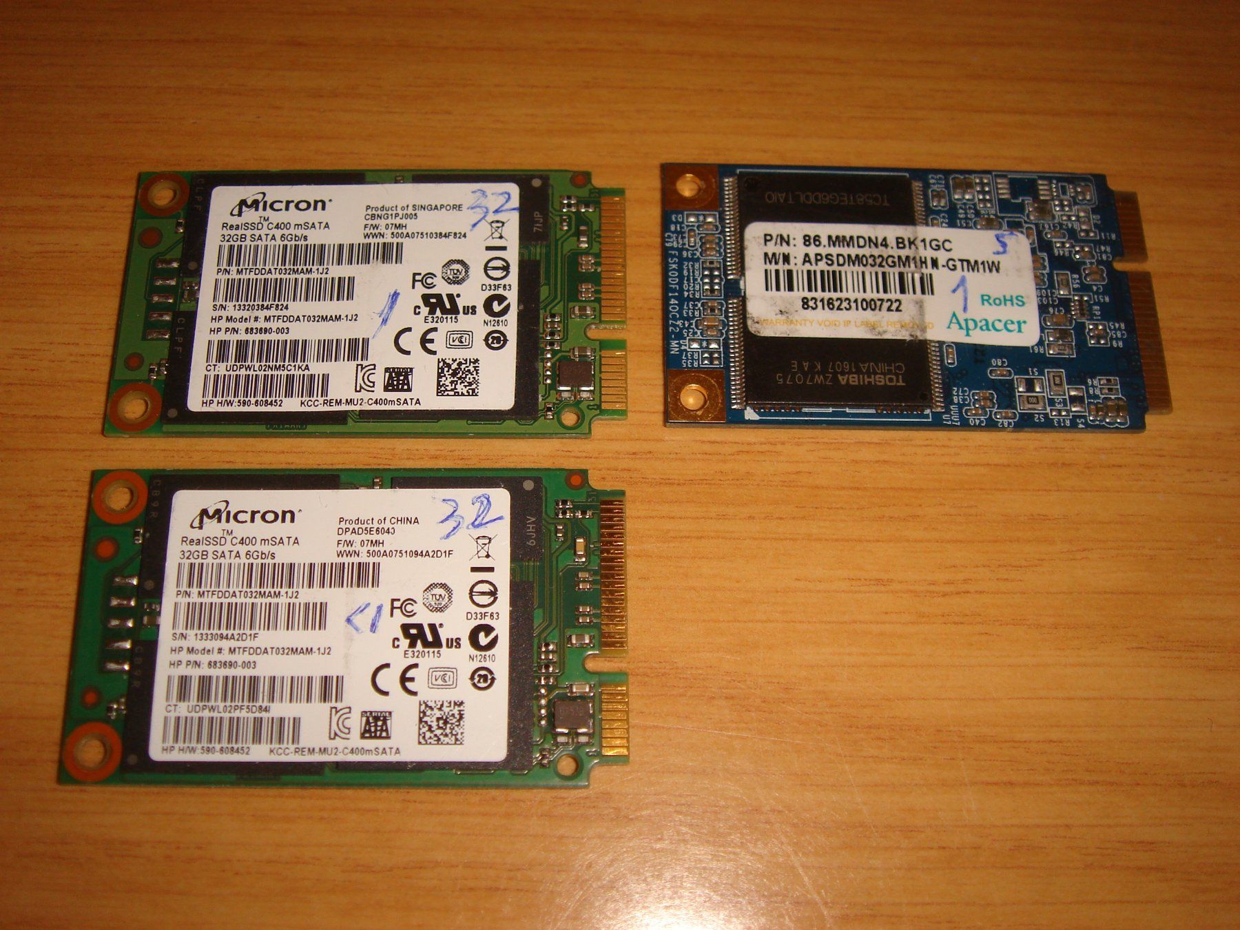 Harddisks: 1 stück 32gb mSata ssd. getestet. – Gebraucht aus St. Gallen von  3