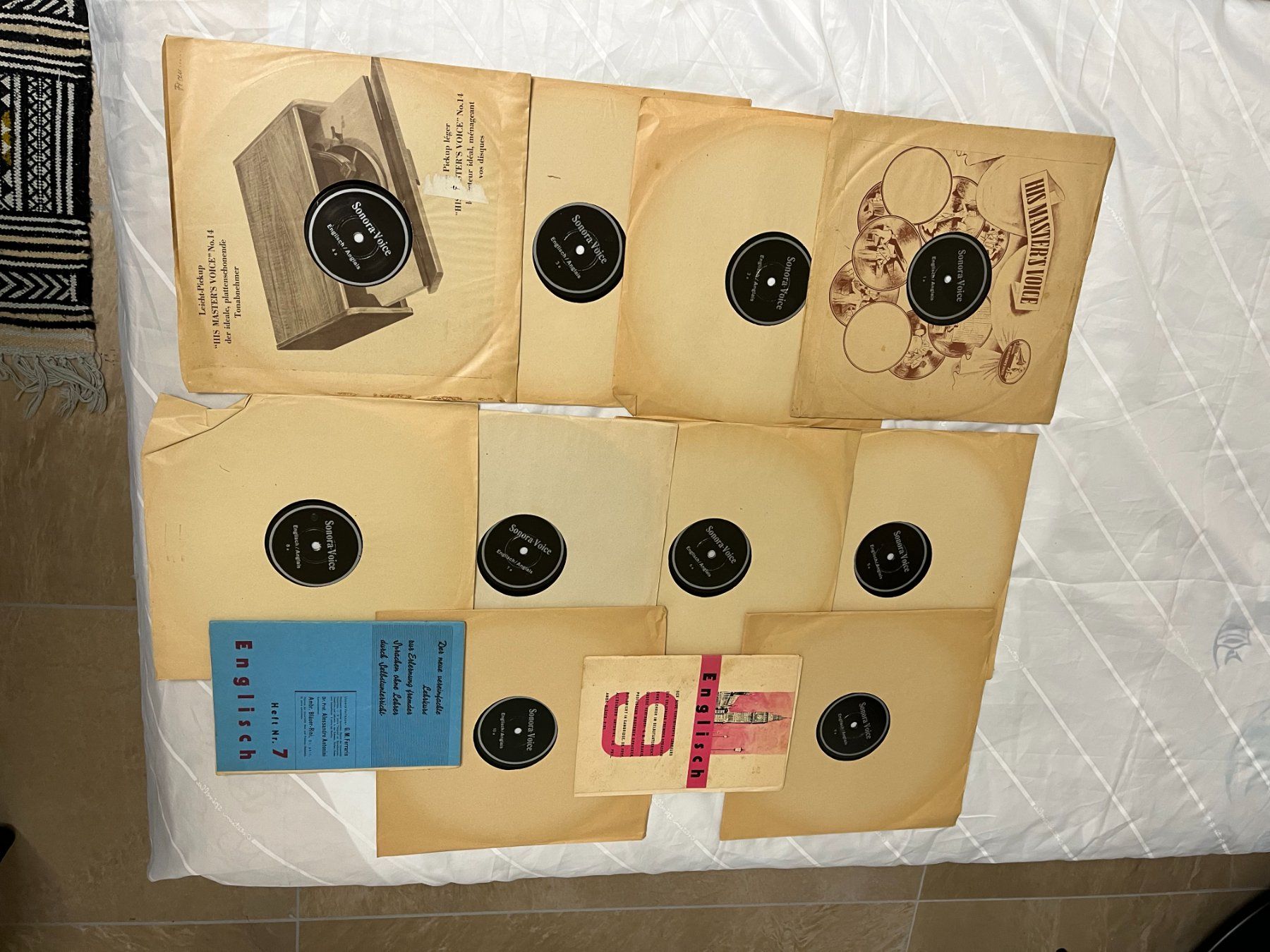 Dischi in vinile: Schallplatten Englisch-Kurs auf Schellackplatten – Usato da Mumpf venduto da dadaboygugu