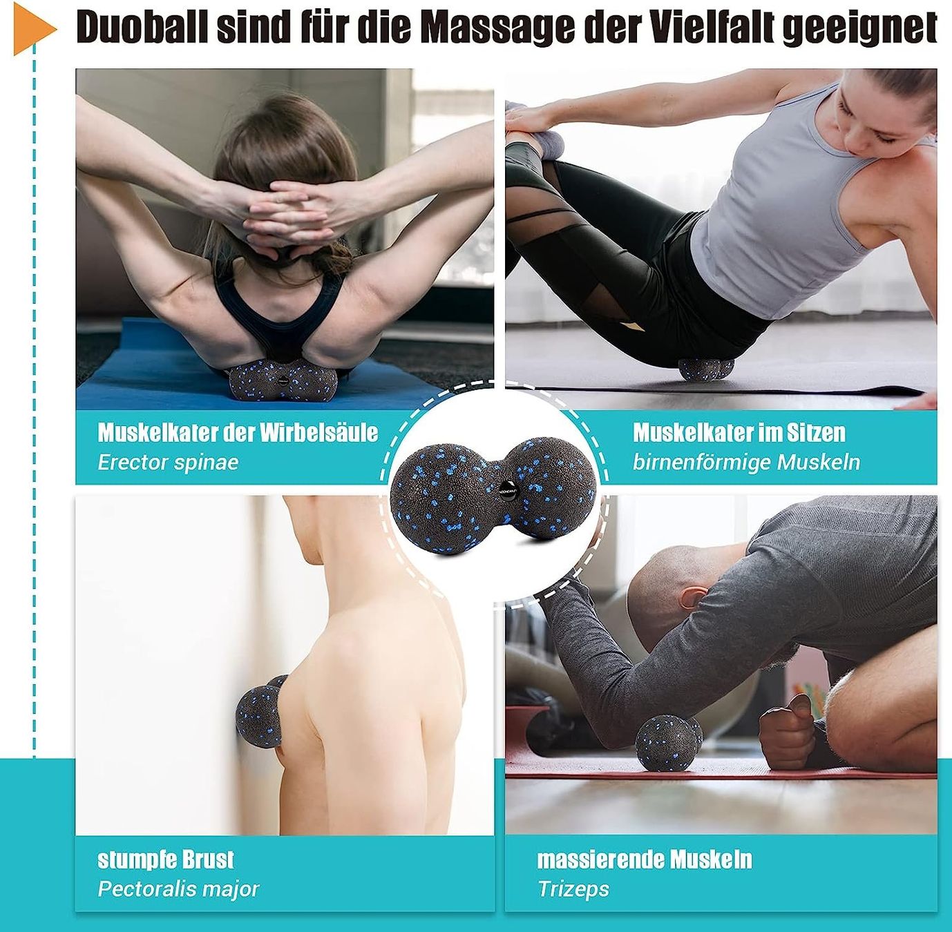 Massagegeräte: Faszienrolle Set mit 3D-Texturmassage – Neu und originalverpackt aus Nuglar von SaleRitter 5