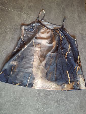 Top léger femme taille M imprimé abstrait 