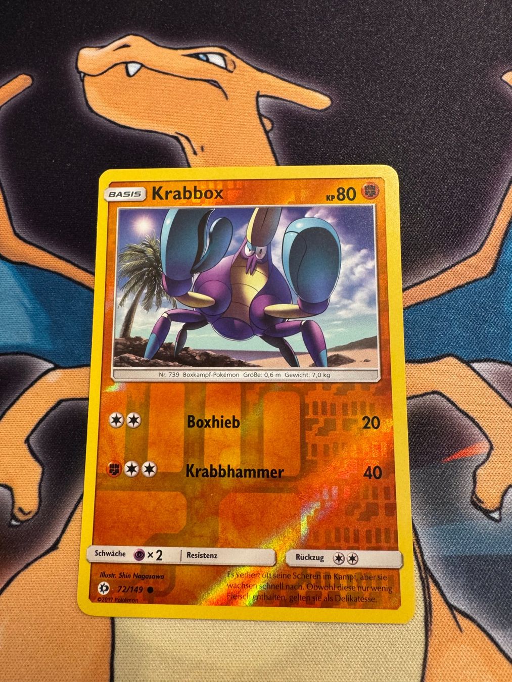 Pokémon Sammelbilder & Trading cards: Krabbox (SUM 72) - Reverse Holo - Sonne & Mond – Neu (gemäss Beschreibung) aus Bülach von Pfrenzel