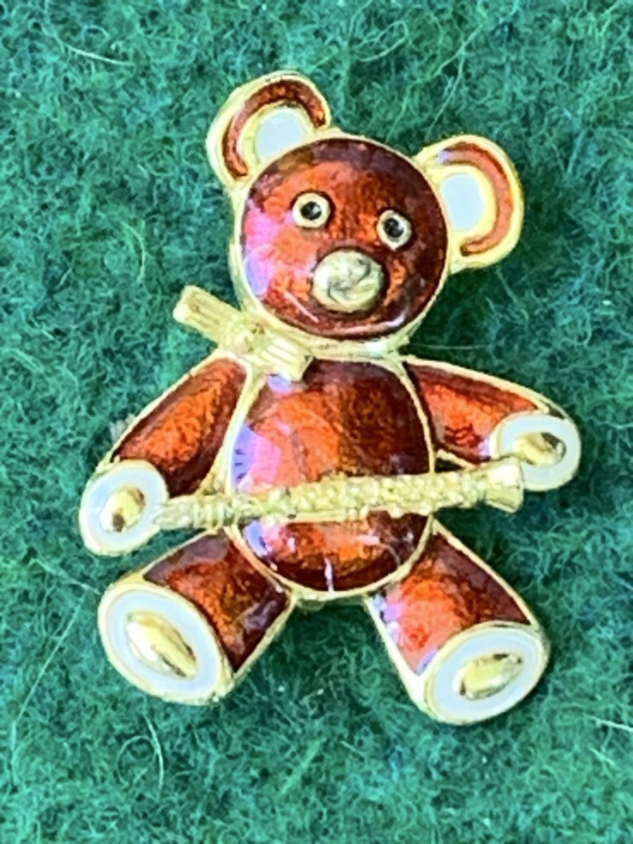 Spille & Fermagli: Brosche „TEDDYBÄR“ – Usato da Wangen b. Olten venduto da Finolino28