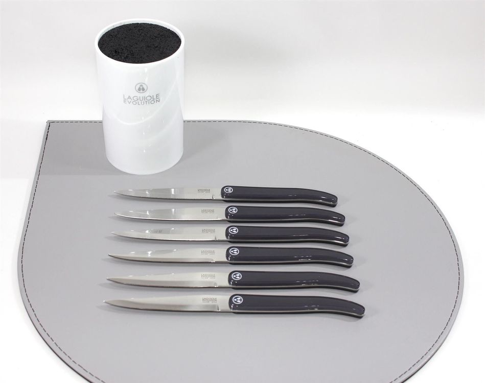 Steakmesser 6erSet im Messerblock black Kaufen auf Ricardo