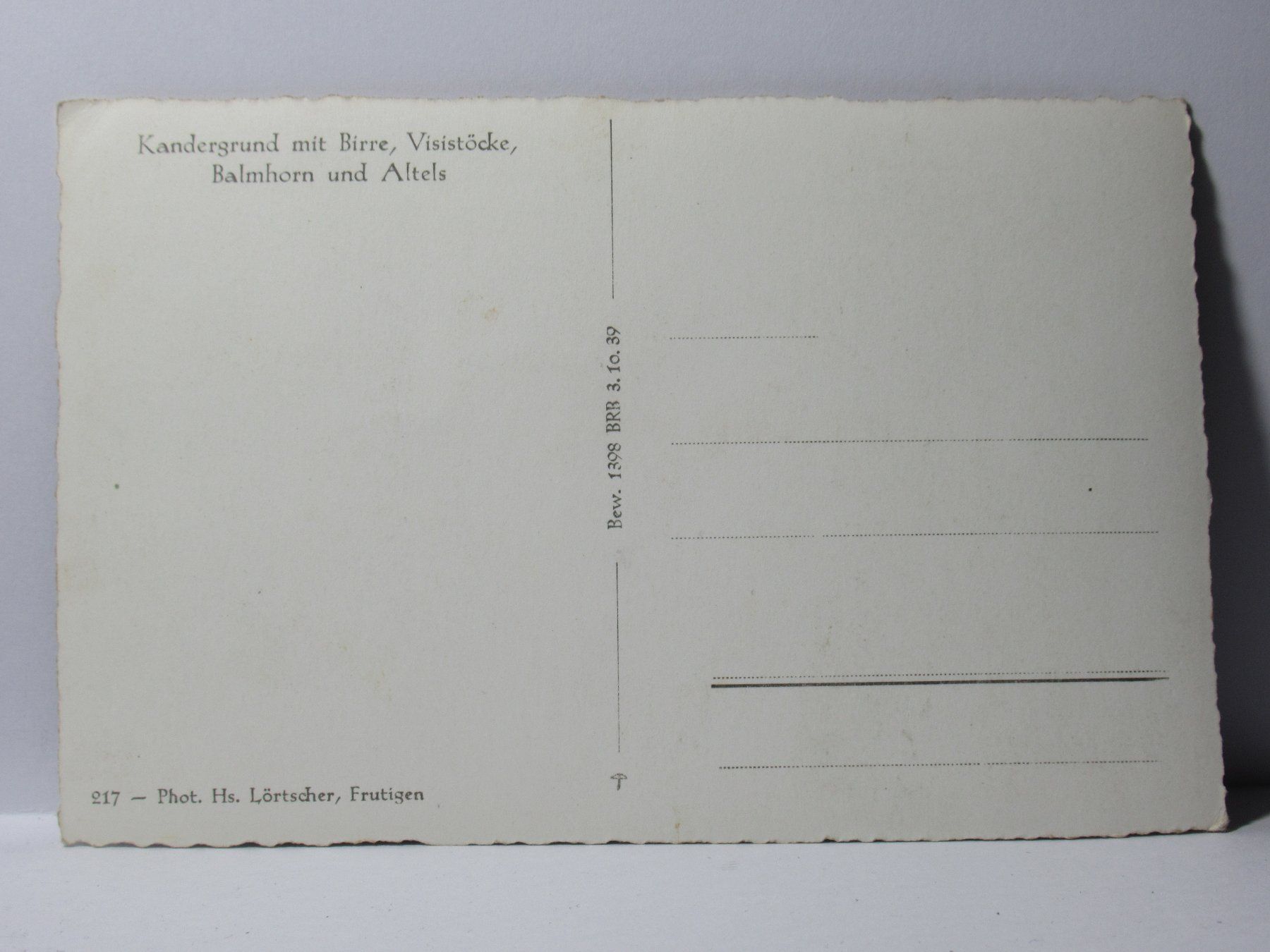 Cartoline postali: Kandergrund mit Birre , Visistöcke – Nuovo (secondo la descrizione) da Grenchen venduto da Bluemchen1900 1