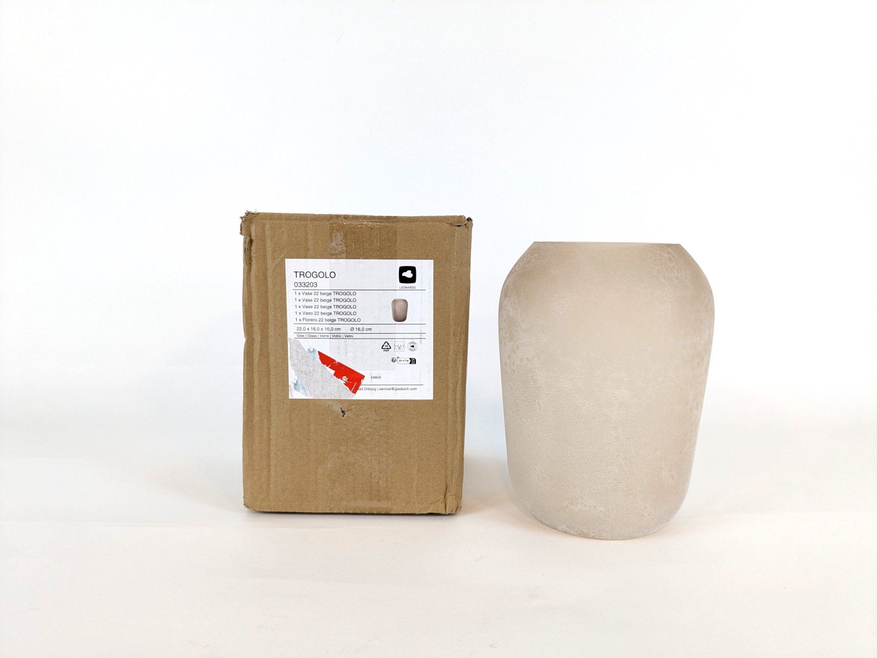 Vasi & Recipienti: LEANDRO Vase Trogolo 22 cm Beige – Nuovo (secondo la descrizione) da Thun venduto da Restwert_Thun