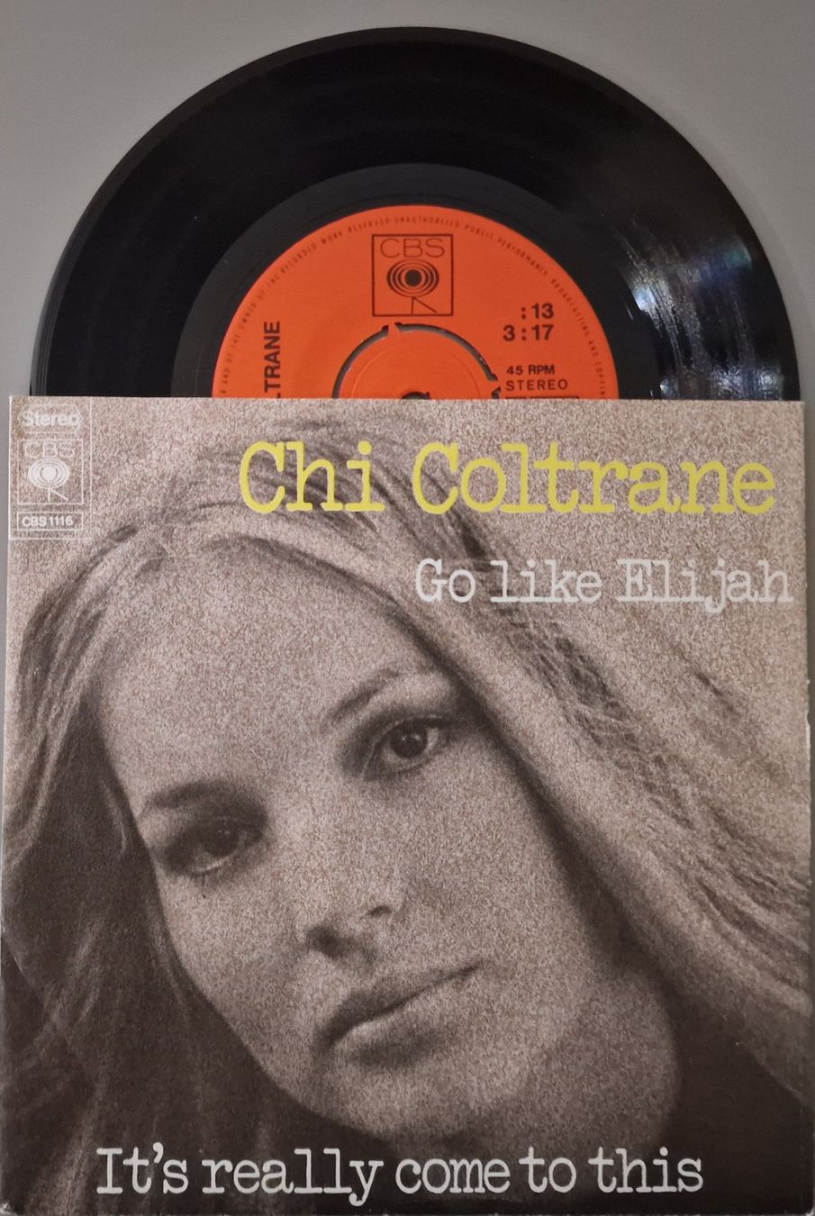 Schallplatten: Chi Coltrane Single – Go Like Elijah – Gebraucht aus Root von atelier22