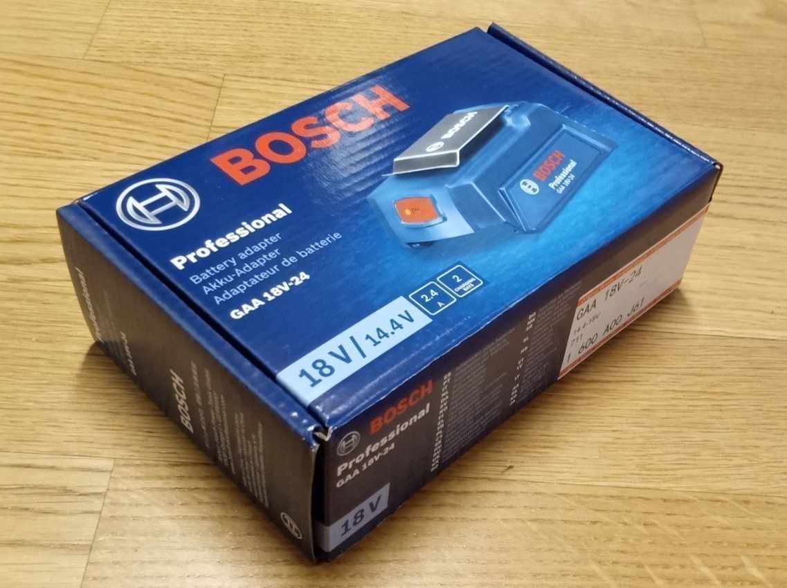 Bosch Tutti gli attrezzi: Bosch GAA 18V-24 USB-Akkuadapter – Nuovo e nell'imballaggio originale da Walde AG venduto da 1klick 2