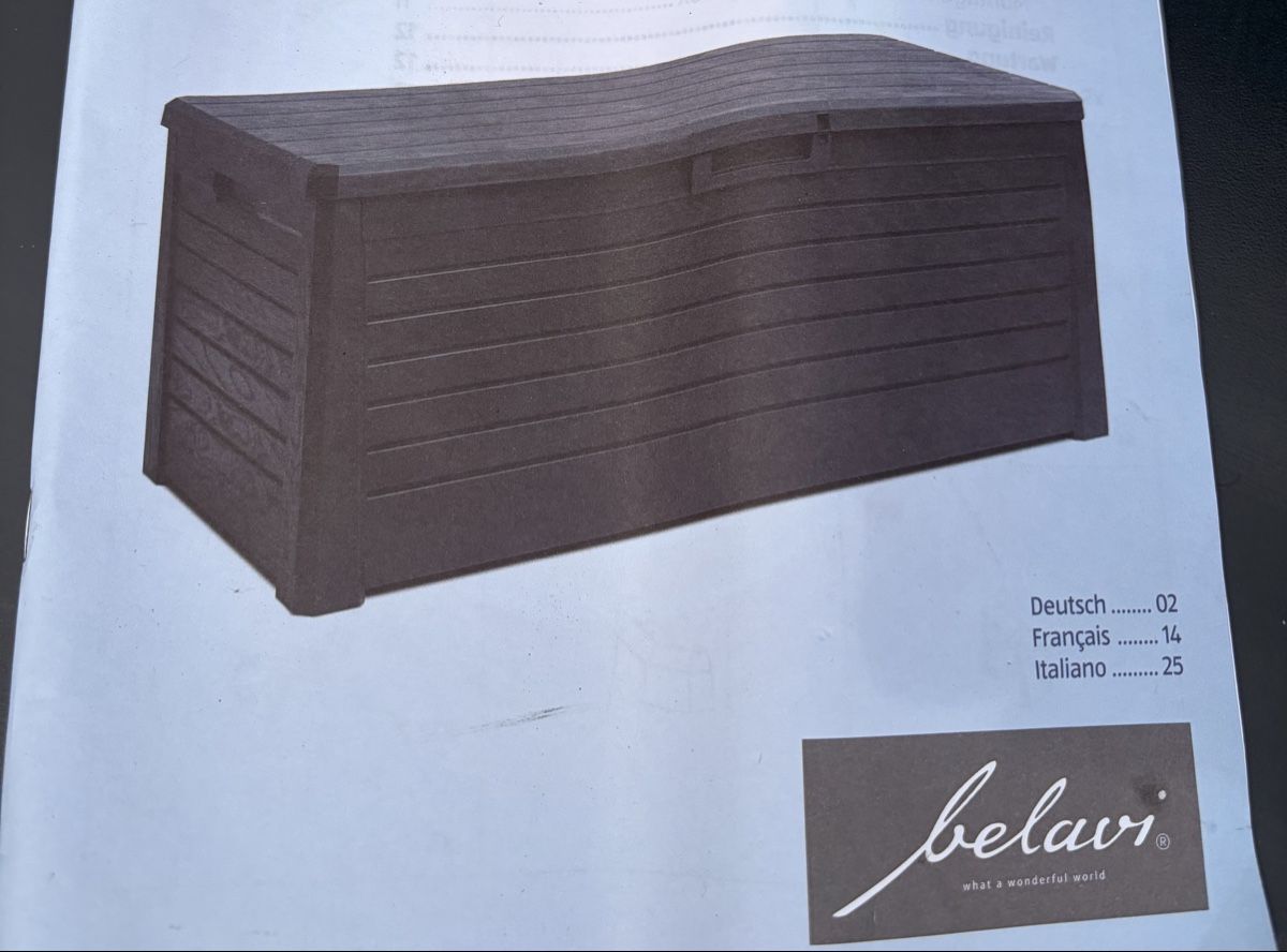 Box contenitori: Aufbewahrungstruhe Garten – Usato da Lüterkofen venduto da larab.99 1