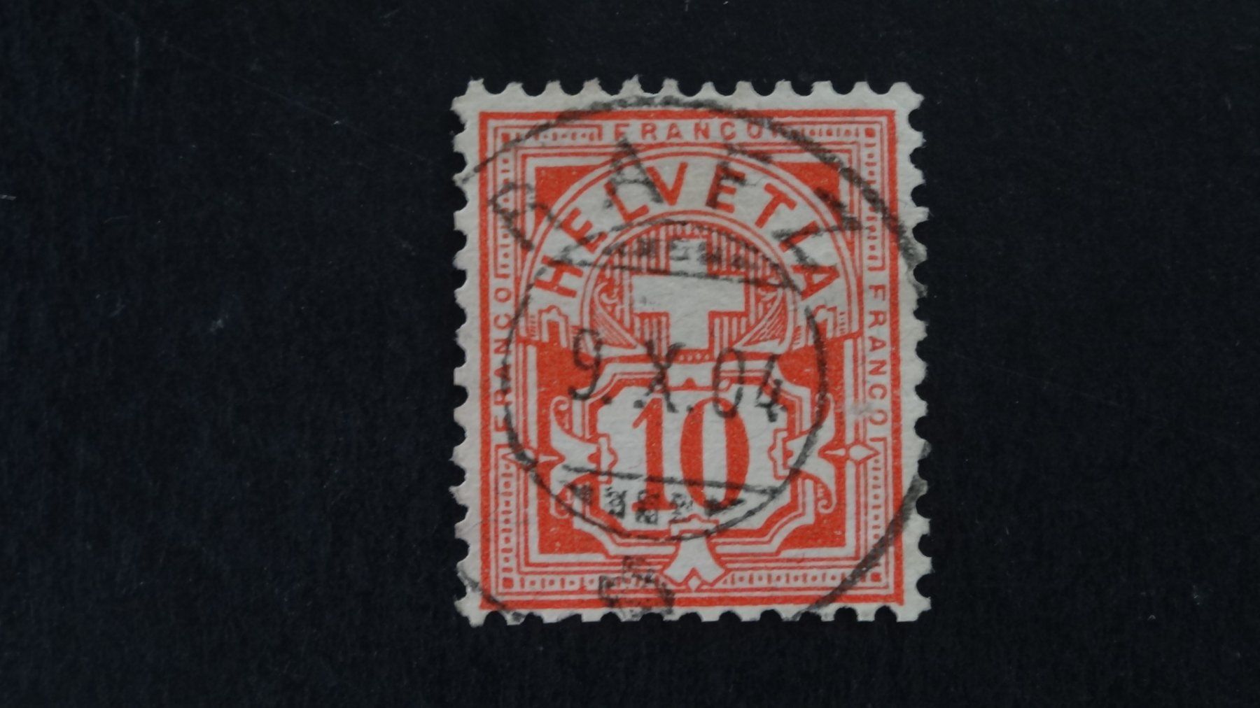 Alle Briefmarken: Vollstempel RAFZ  9.X.04   85 – Gebraucht aus Anwil von larks