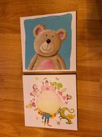 Lot de 2 tableaux 30cm x 30cm