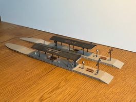 G0807: Bahnsteig, unterschiedlich zusammensetzbar (Spur N)