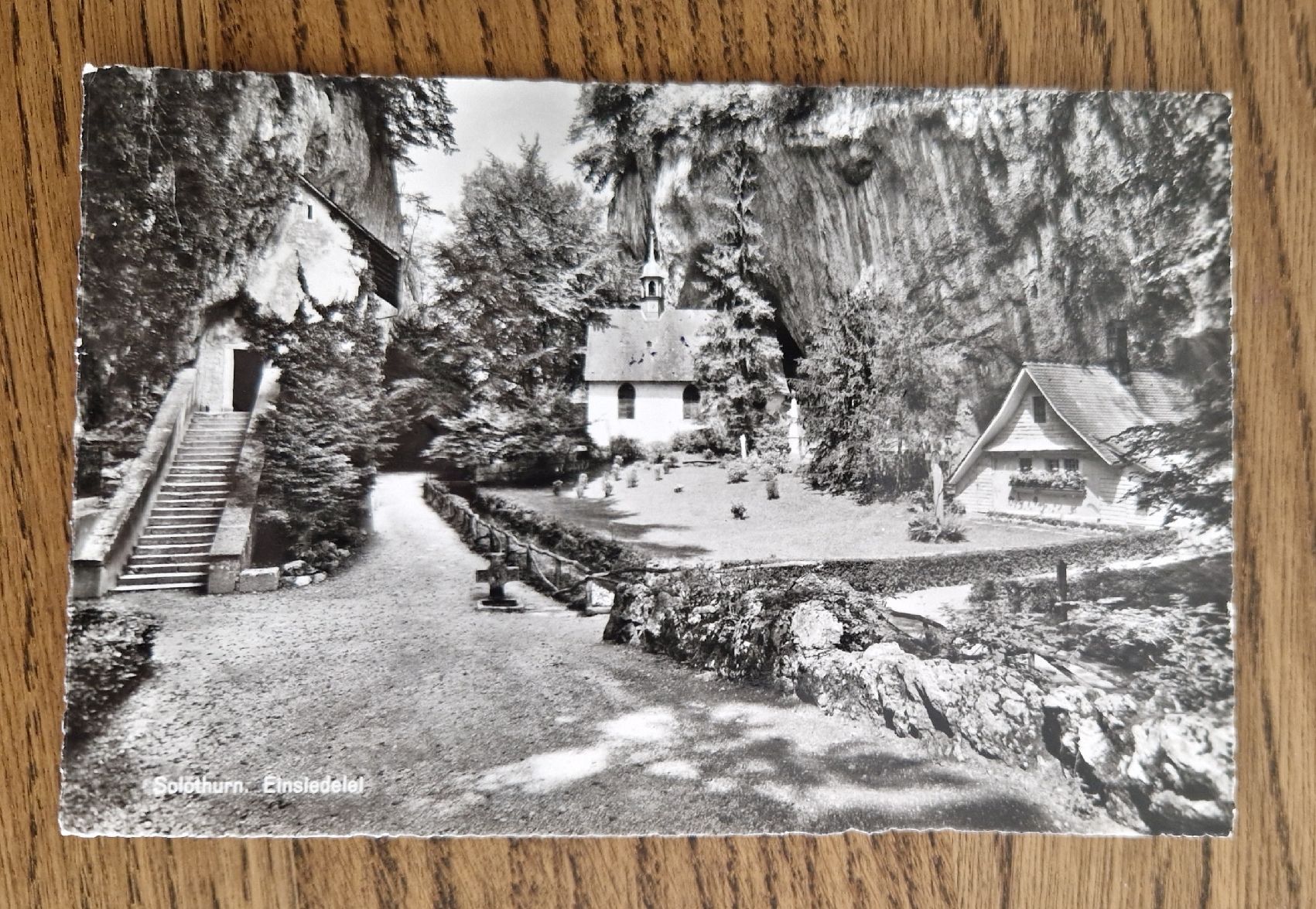 Cartoline postali: Solothurn, Einsiedelei St Verena, 1968 – Usato da Ebikon venduto da Donar50
