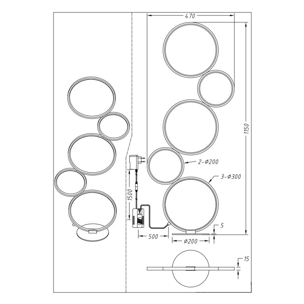 Lampade: LED Stehleuchte, Dimmer, 4700 Lumen – Nuovo (secondo la descrizione) da Kreuzlingen venduto da Smart-Light 4