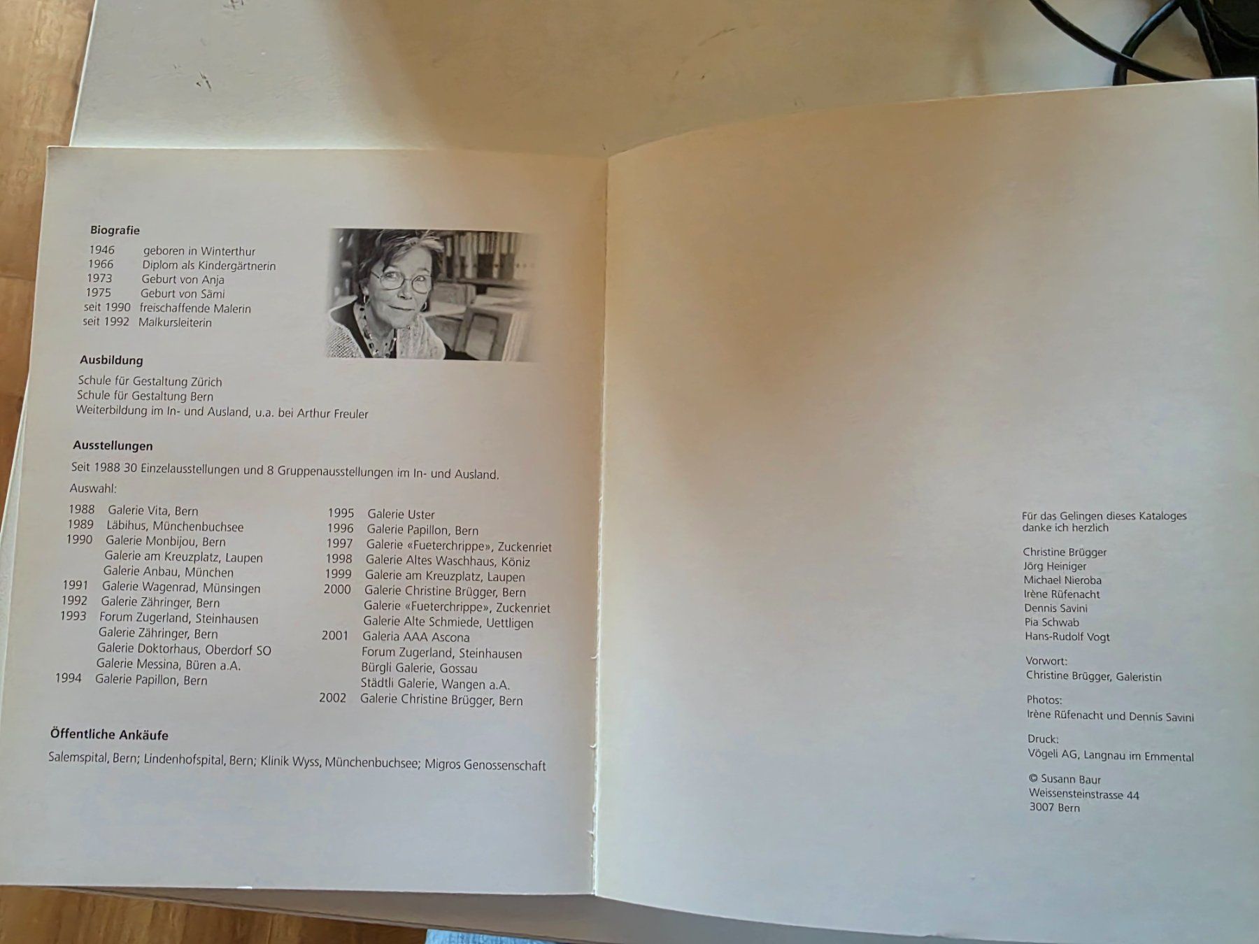 Libri: Susann Baur Bern - Werkkatalog signiert – Usato da Walterswil BE venduto da Lonitti 2