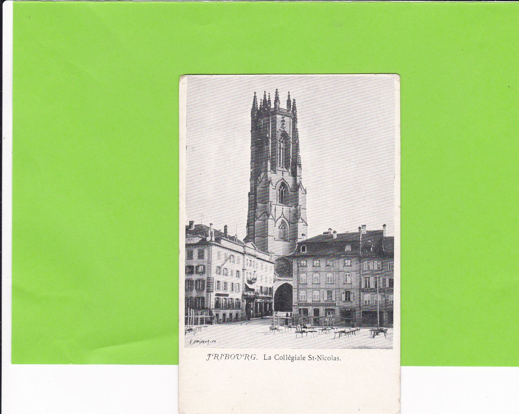 Cartoline postali: Fribourg-Collégiale St. Nicolas – Usato da St. Peterzell venduto da neckertal