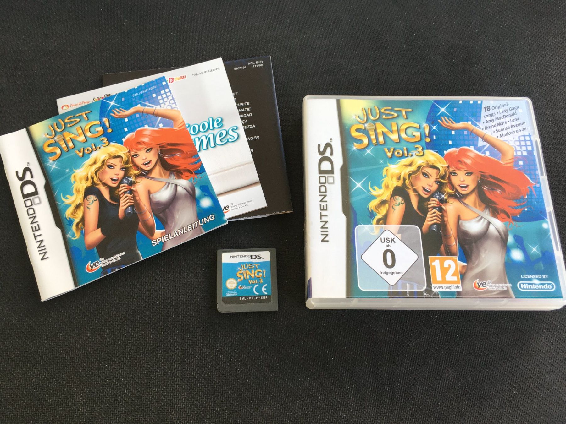 Nintendo Giochi: Just Sing! Vol. 3 - Nintendo DS – Usato da St.Gallen venduto da sjosjo