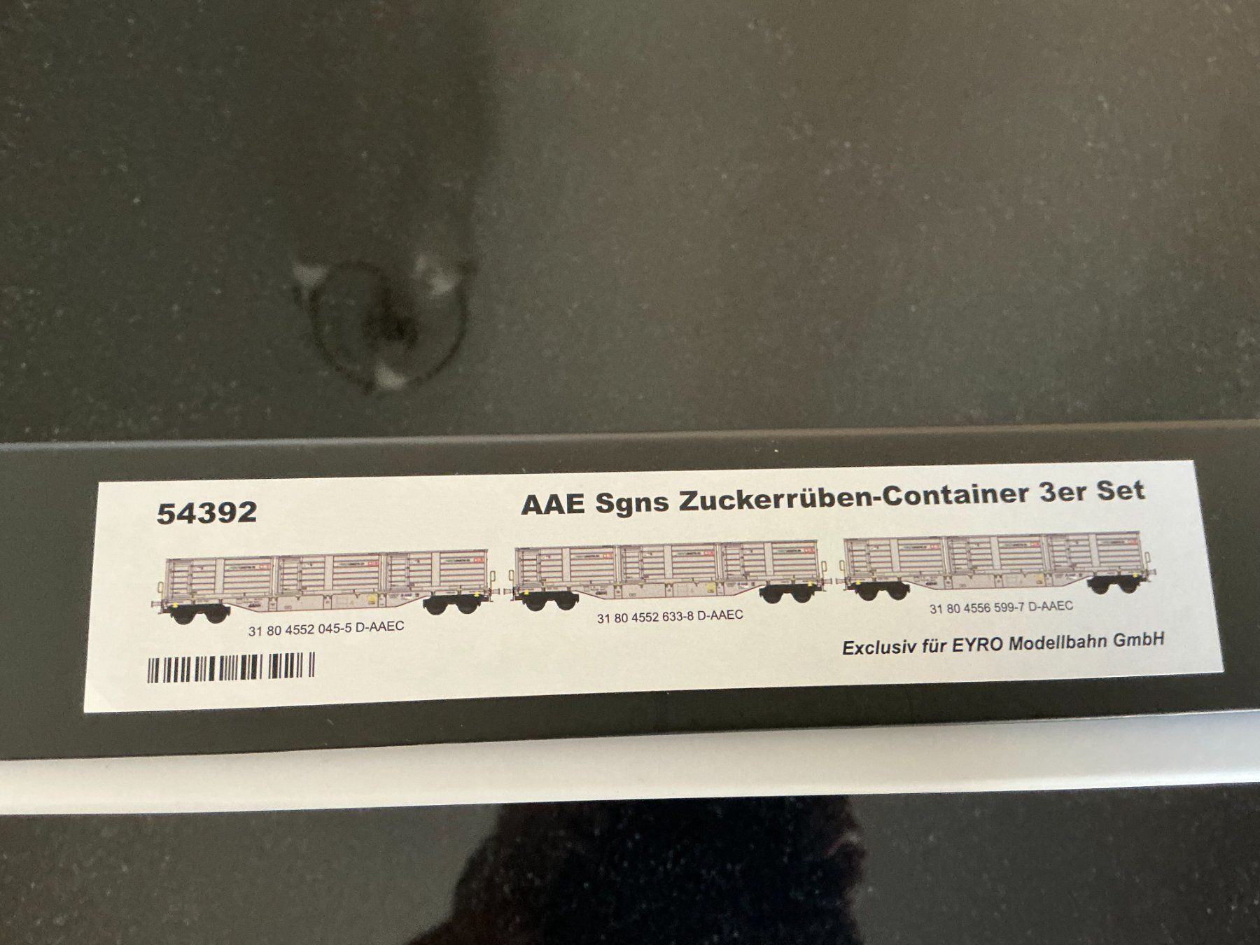 Modellini di ferrovie: H0 B-Models 3 Containertragwagen Sgns D-AAEC – Nuovo (secondo la descrizione) da Wald ZH venduto da Plattenbande 2