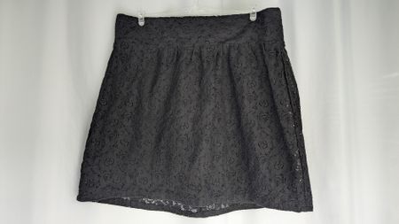 Page One Damen Rock Schwarz Grösse 38 Spitze Reissverschluss