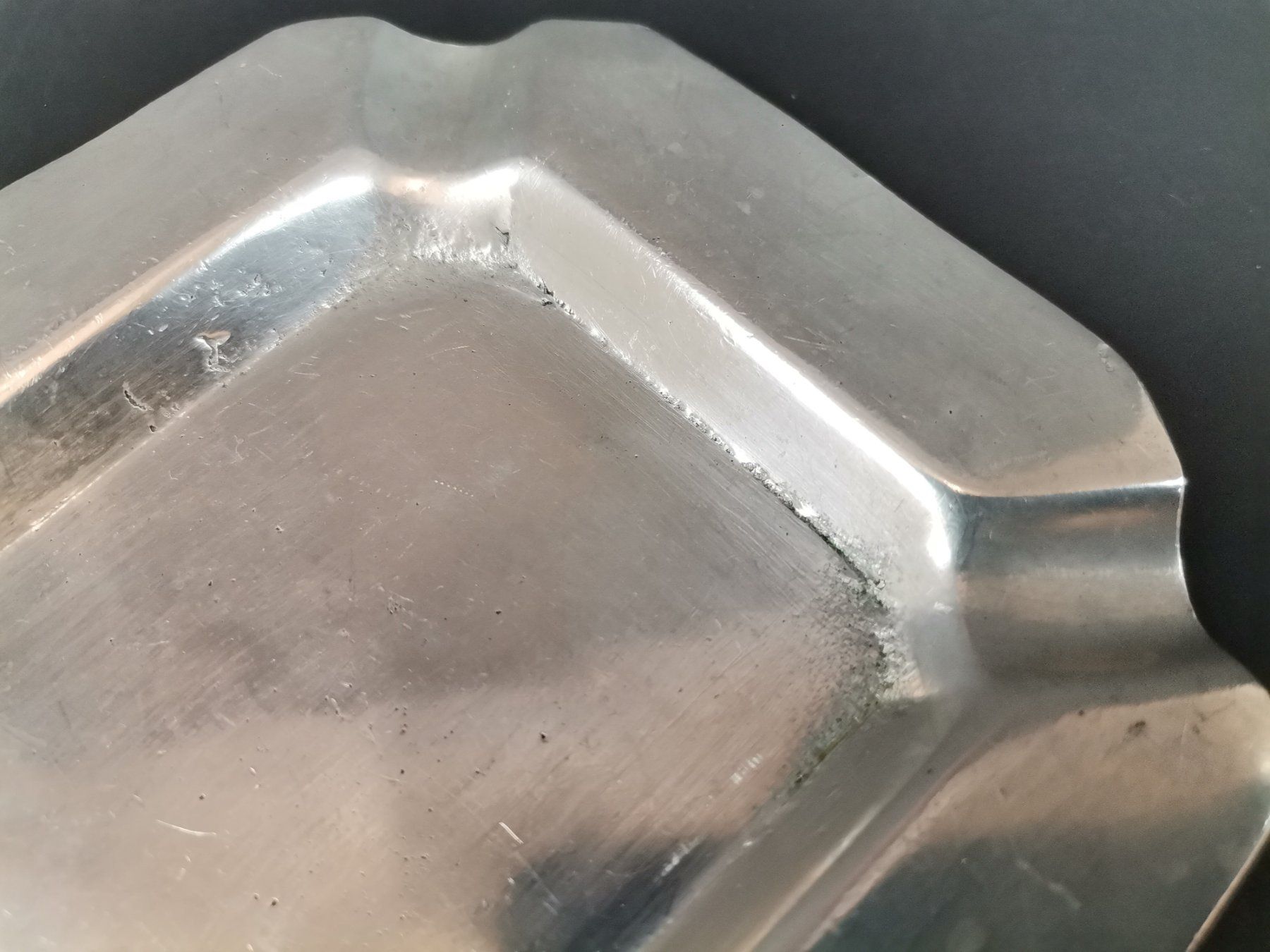 Aschenbecher: Zinn Aschenbecher – Gebraucht aus Schaffhausen von Restwert_SH 4