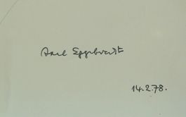 Axel Eggebrecht (1899-1991) Drehbuch - Autogramm